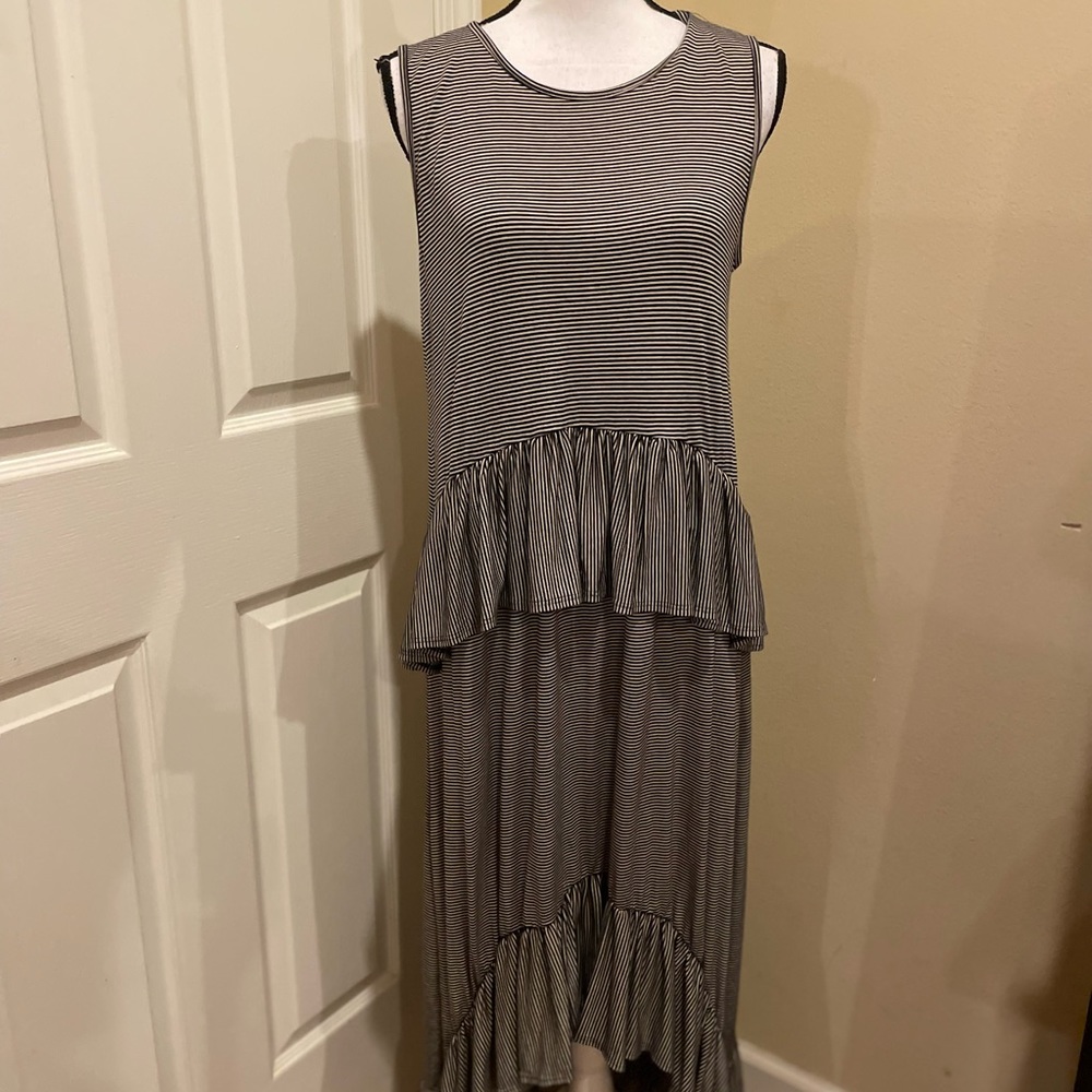 Adora Brand Tiered Hi Low Maxi Dress - Picture 3 of 5